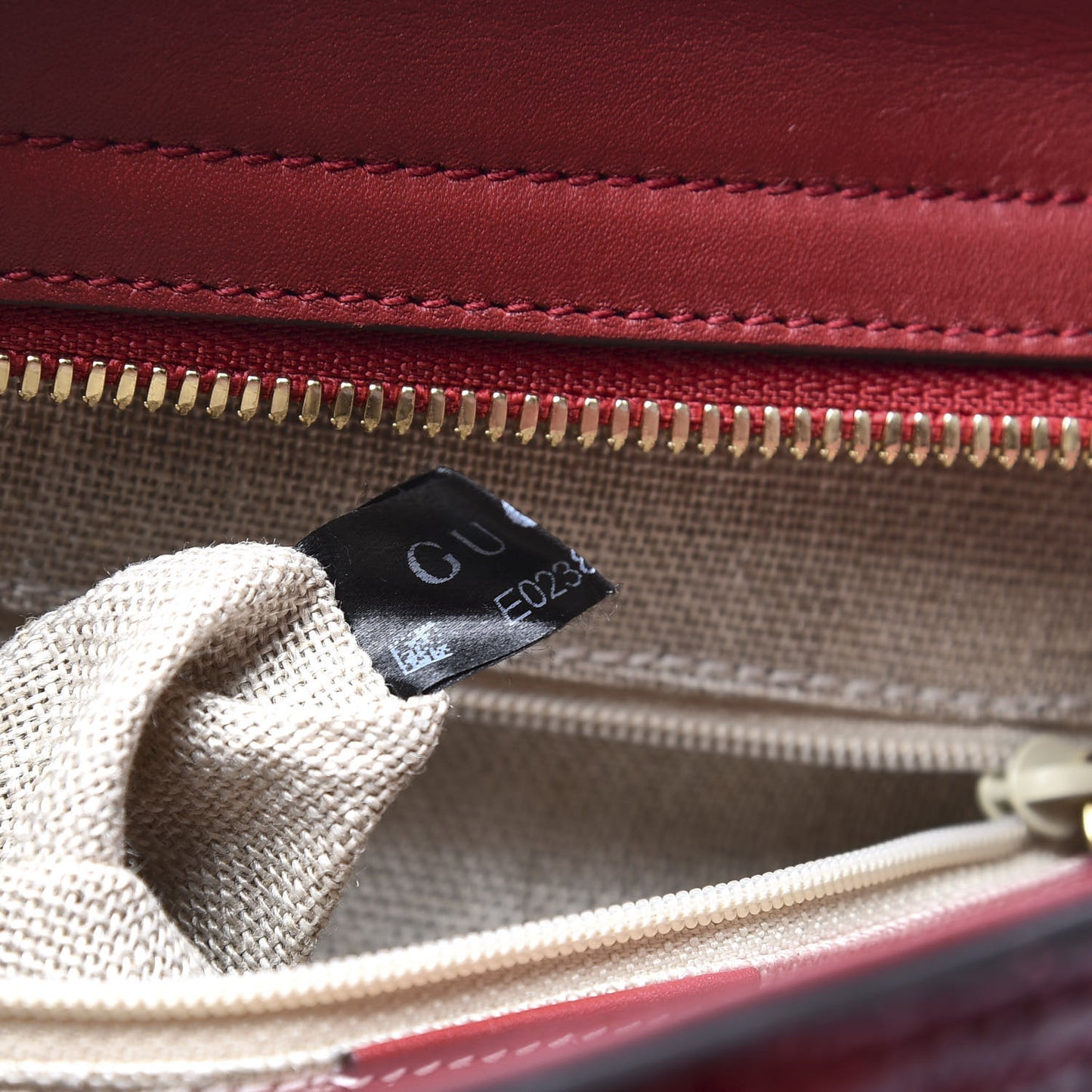Microguccissima Small Bree Tote Red