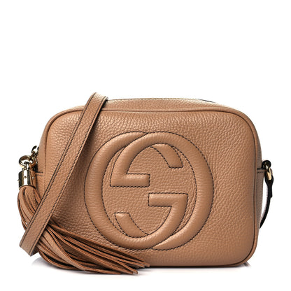 Gucci Pebbled Calfskin Small Soho Disco Bag Camelia 1 of 11