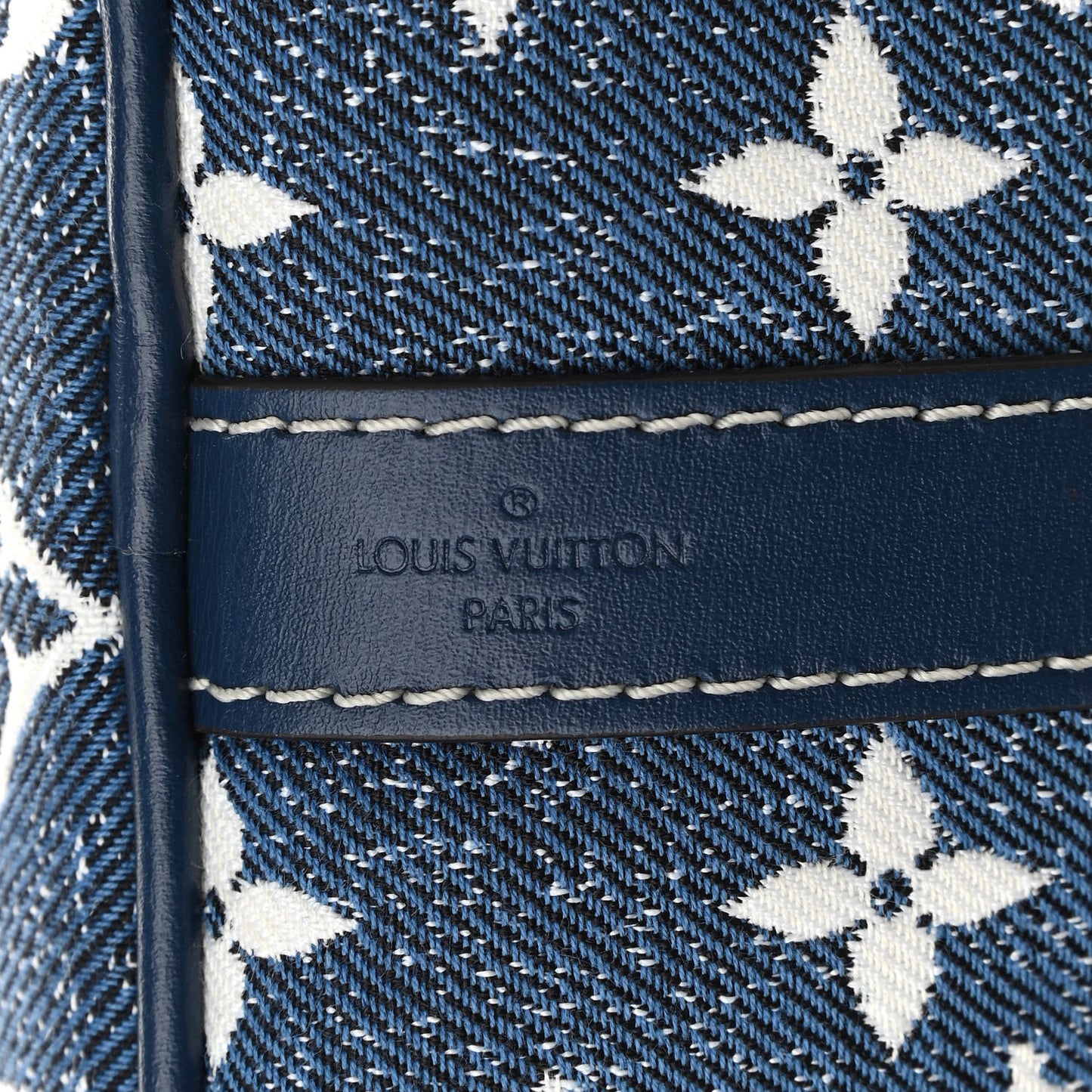 Monogram Jacquard Denim Speedy Bandouliere 25 Bleu