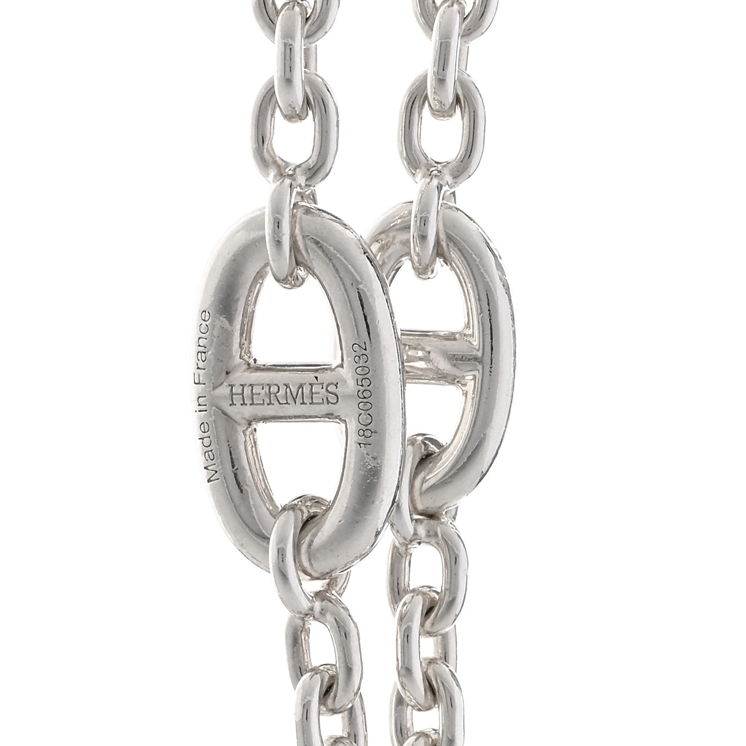 Hermes Sterling Silver Farandole Necklace 160 4 of 6