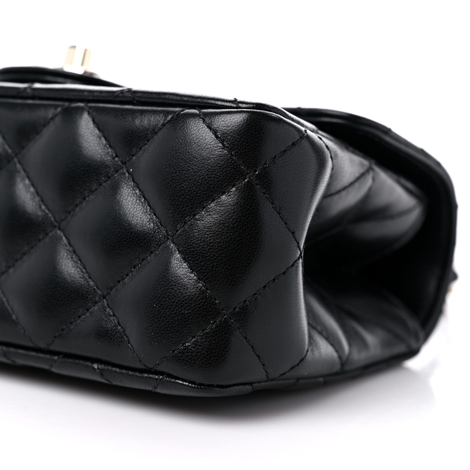 Chanel Lambskin Quilted Mini Crystal Top Handle Rectangular Flap Black 9 of 12