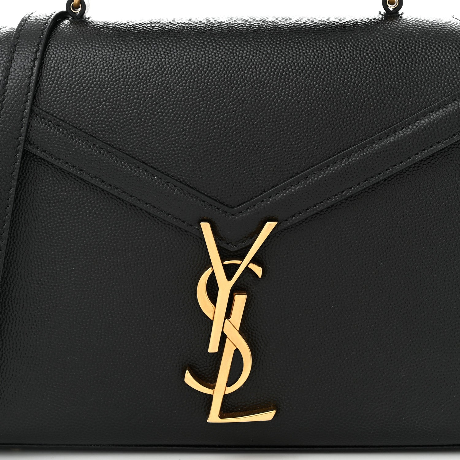 Saint Laurent Grain de Poudre Mini Classic Monogram Cassandra Top Handle Black 8 of 10