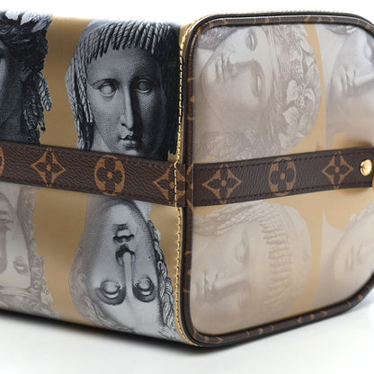 Louis Vuitton X FORNASETTI Calfskin Fornasetti Speedy Bandouliere 25 Gold 6 of 8