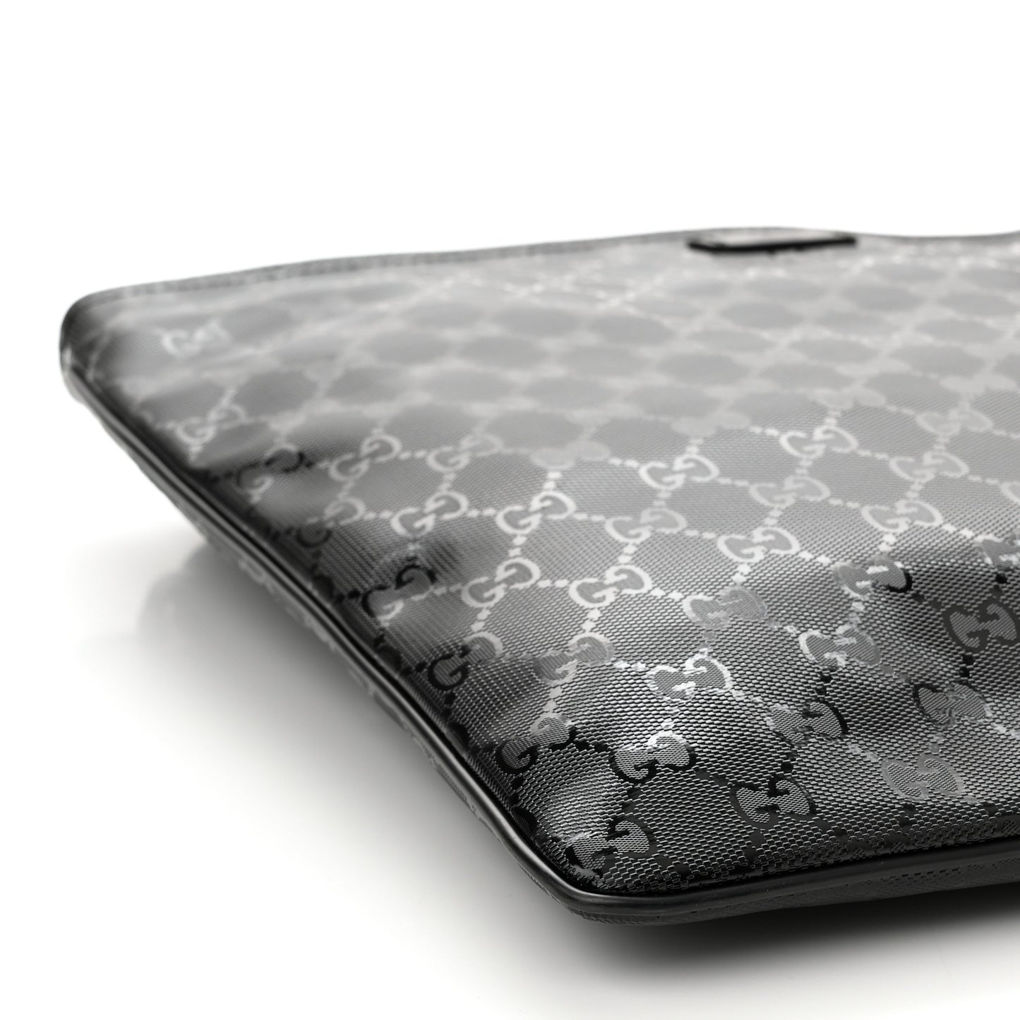 Imprime Monogram Medium Flat Messenger Bag Black