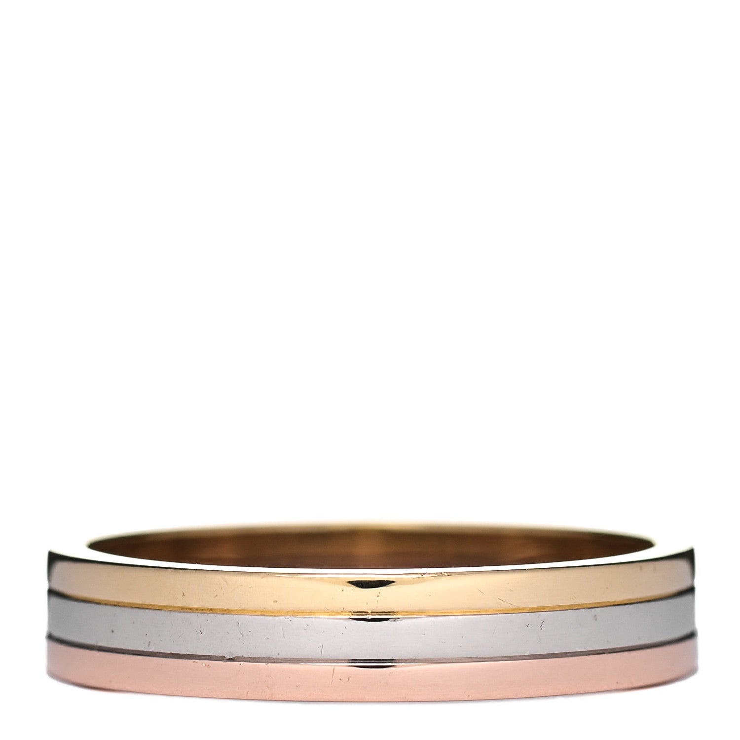 Cartier 18K Pink White Yellow Gold 4.8mm Vendome Louis Cartier Wedding Band Ring 66 11.5 3 of 5
