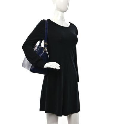 Givenchy Calfskin Lizard Embossed Small Antigona Deep Blue 3 of 12