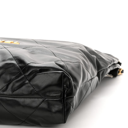 Chanel Shiny Calfskin Quilted Chanel 22 Black 11 of 11