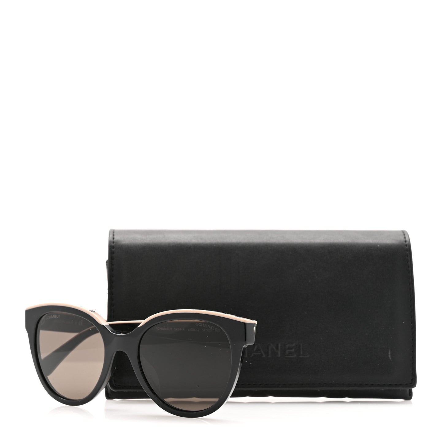 Acetate CC Butterfly Sunglasses 5414 Black Beige