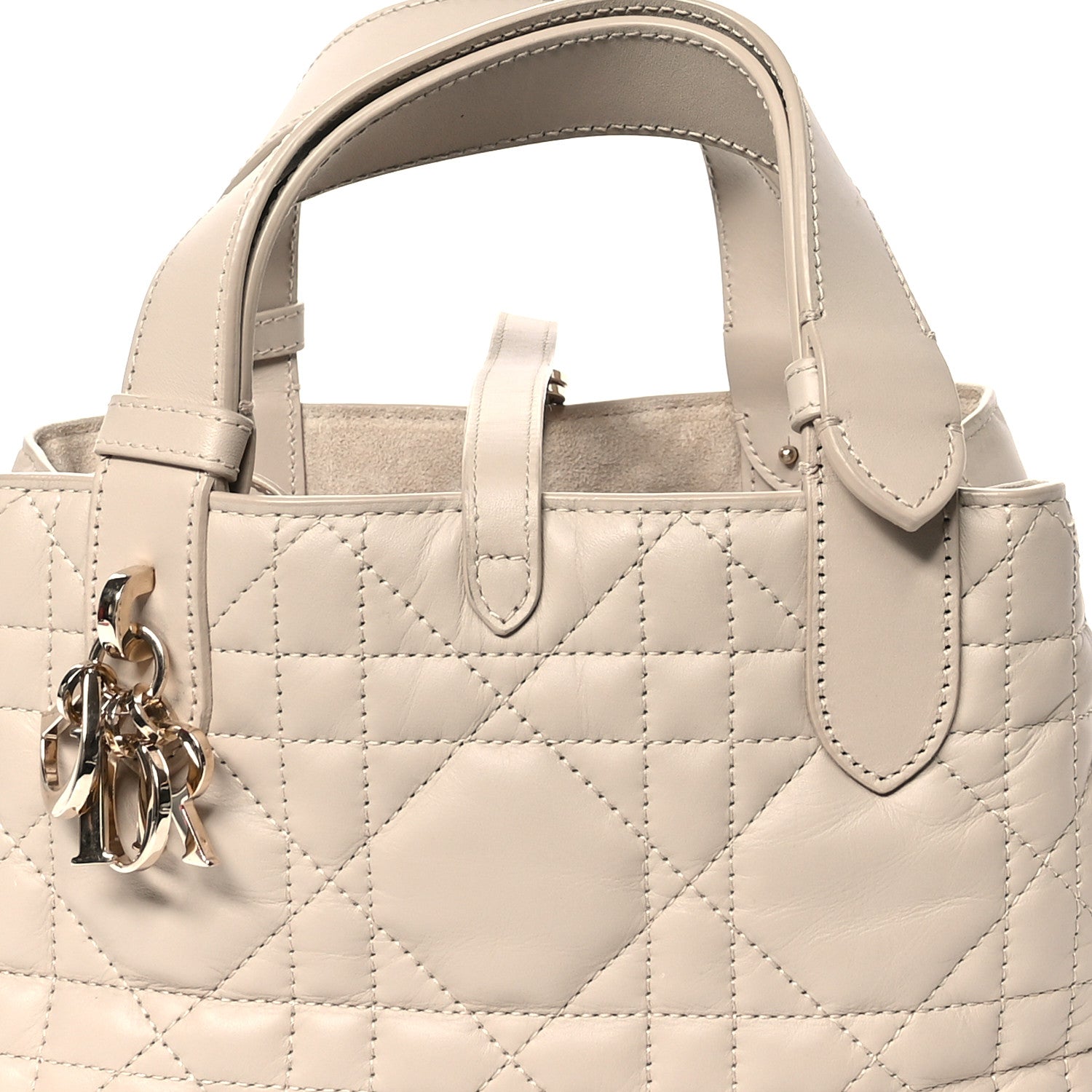 Christian Dior Calfskin Macrocannage Small Toujours Beige 9 of 11