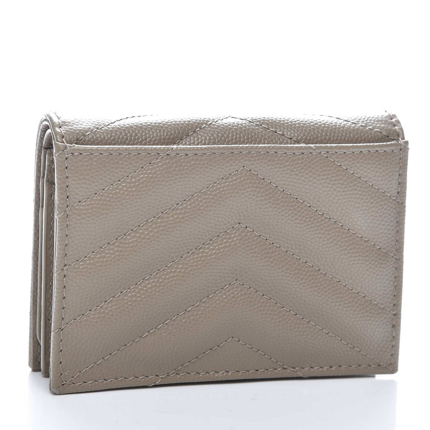 Grain De Poudre Matelasse Chevron Cassandre Card Case Fog