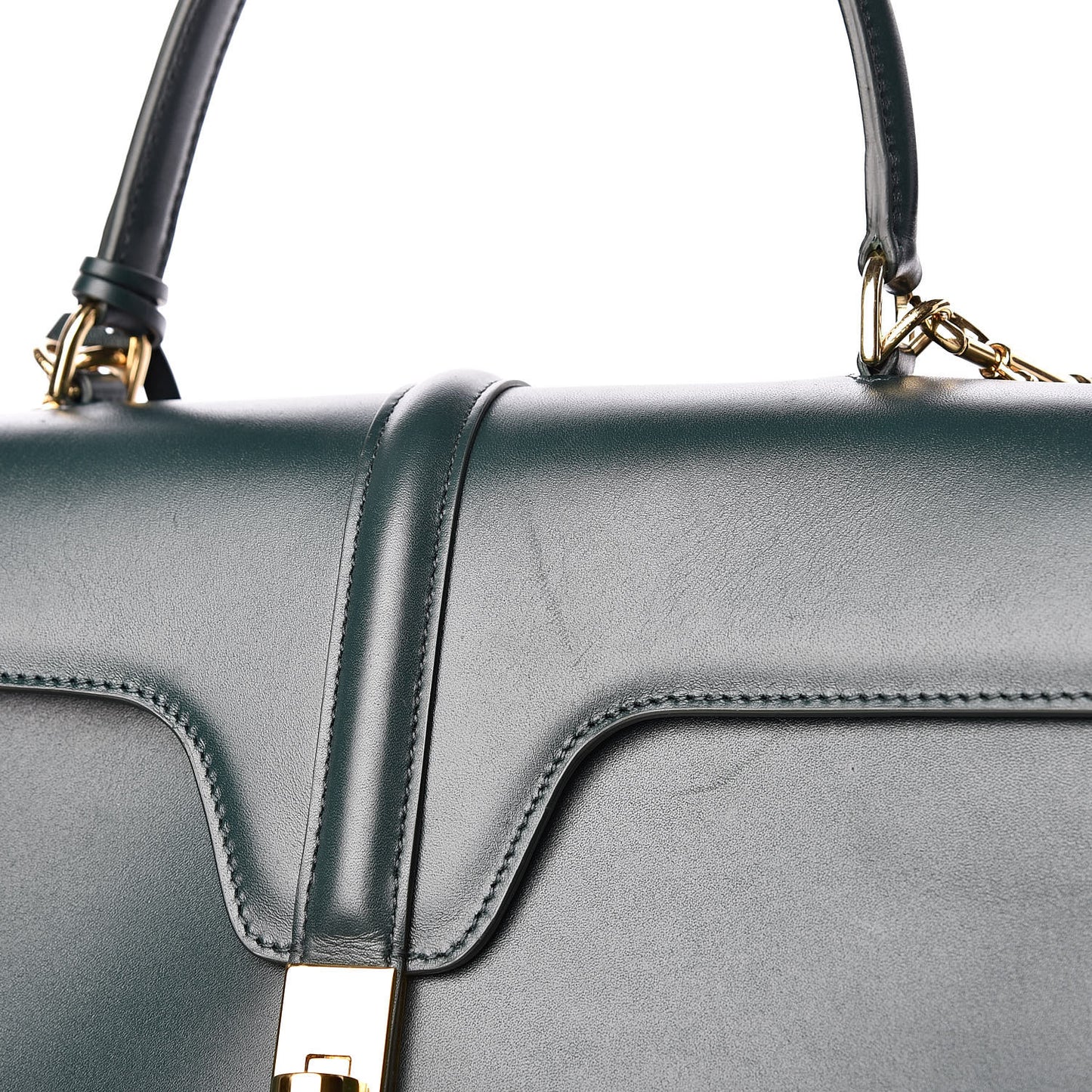 Satinated Calfskin Medium 16 Top Handle Bag Amazone