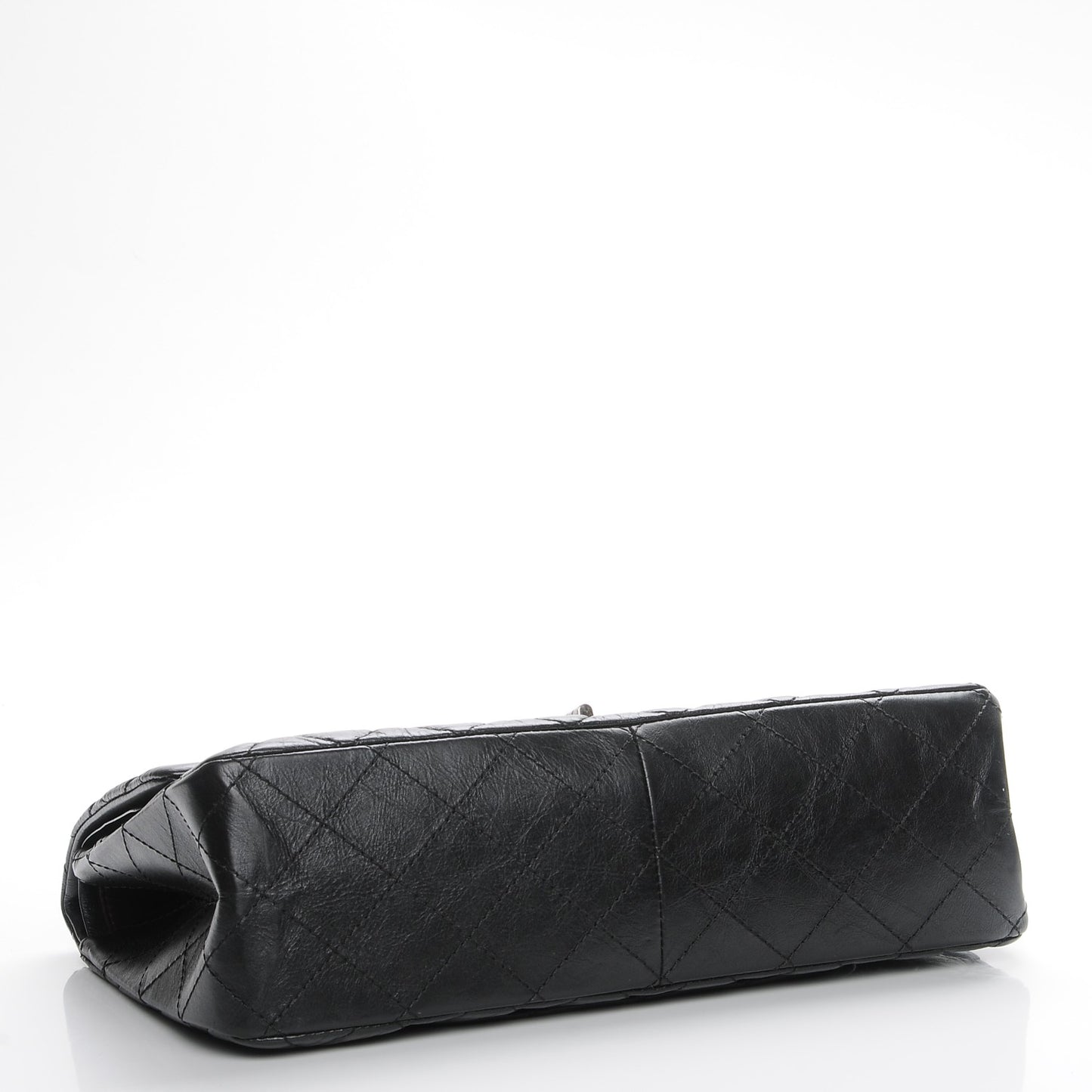 Aged Calfskin Quilted 2.55 Reissue 227 Flap Black