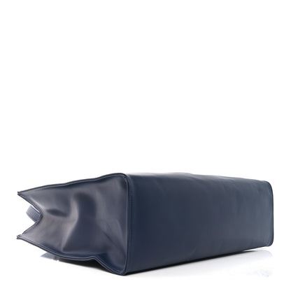Telfar Vegan Leather Medium Shopping Bag Navy 4 of 10