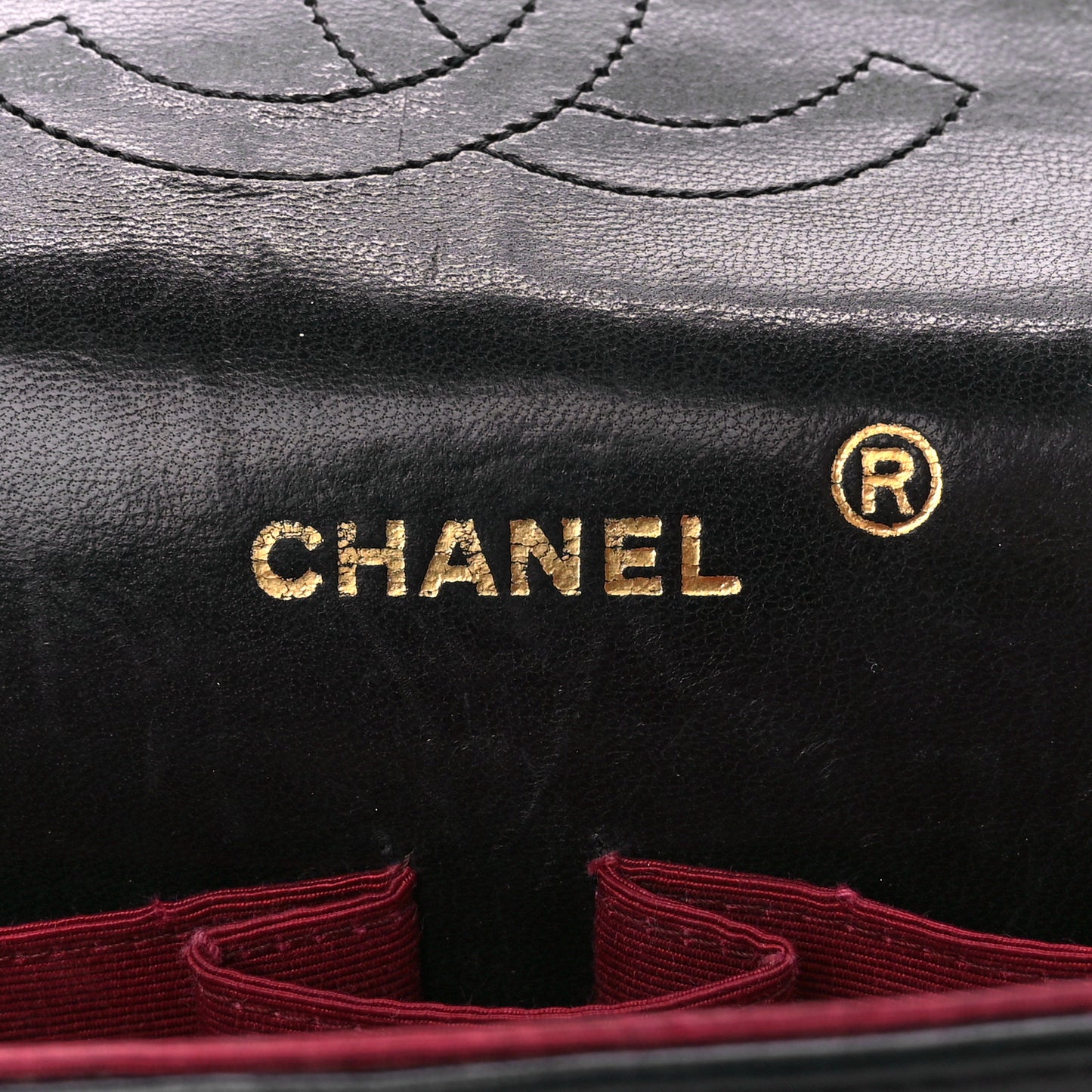 Lambskin Quilted Small Double Flap Black