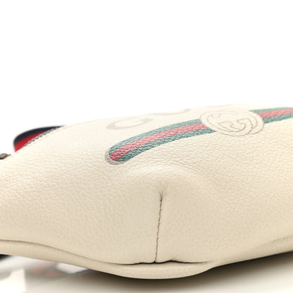 Gucci Grained Calfskin Small Logo Belt Bag White 8 of 9