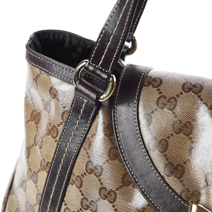 Gucci Crystal Monogram Duchessa Flap Shoulder Bag Dark Brown 15 of 15