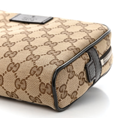 Gucci Monogram Dollar Calfskin Belt Bag Beige Ebony Testa di Moro Marrone Scuro 10 of 10