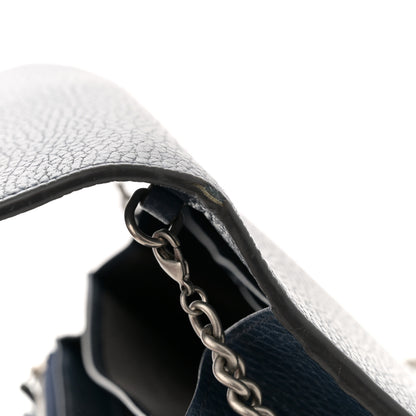 Gucci Dollar Calfskin Crystal Mini Dionysus Chain Wallet Blue Agata Black Diamond 11 of 12