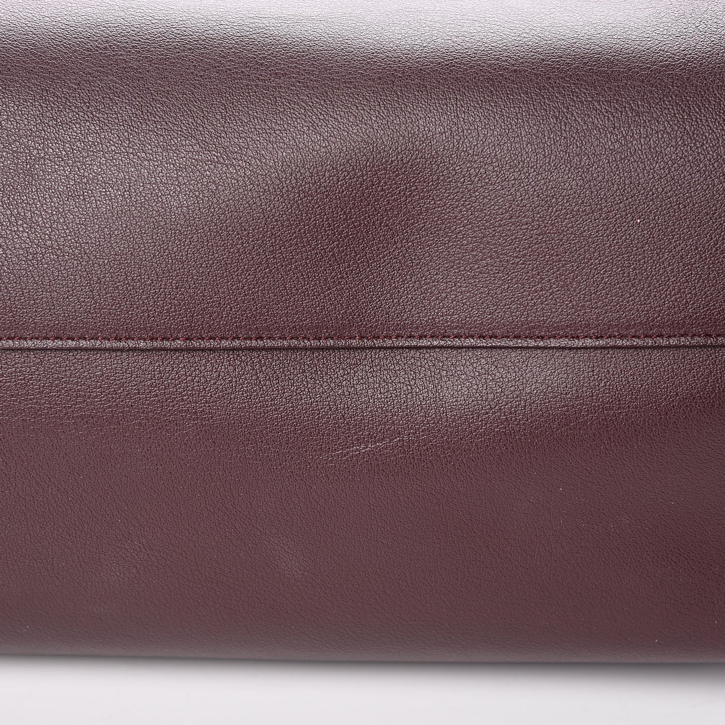 Calfskin Large Shopping Tote Bordeaux