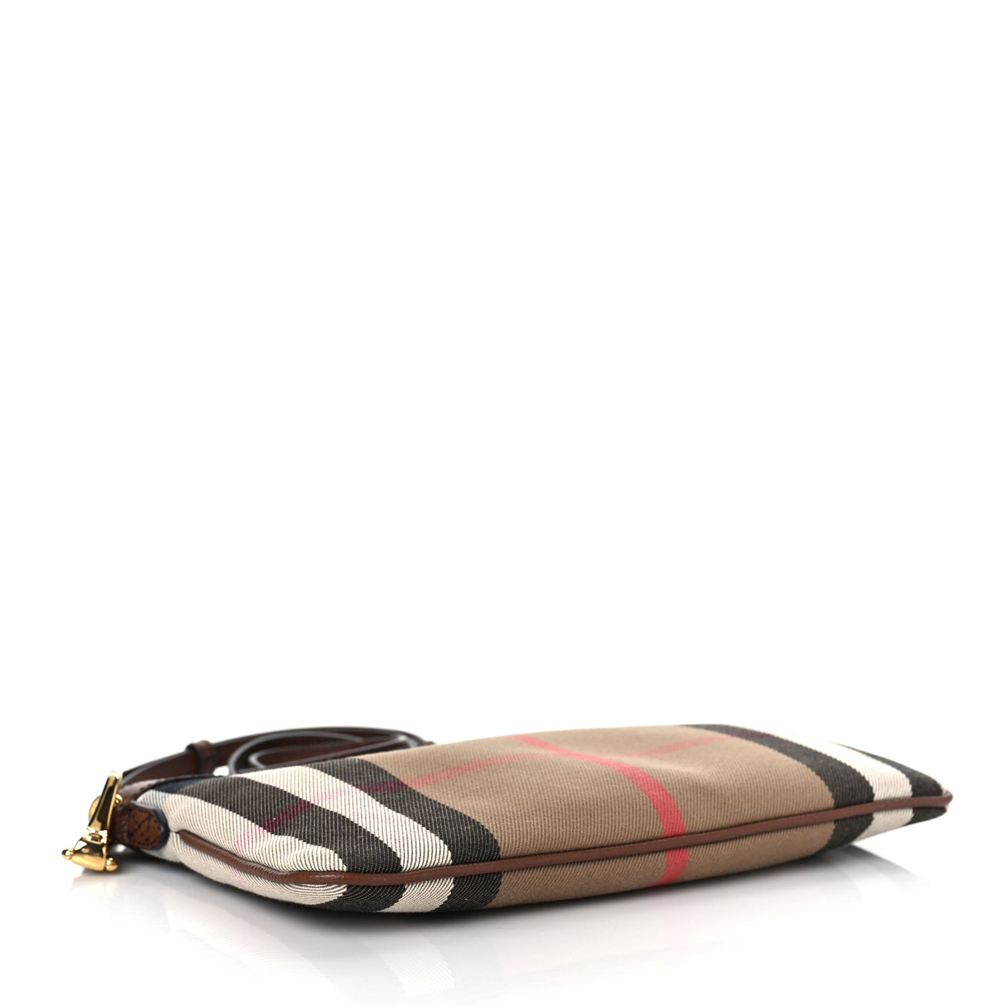House Check Derby Peyton Crossbody Clutch Bag Tan