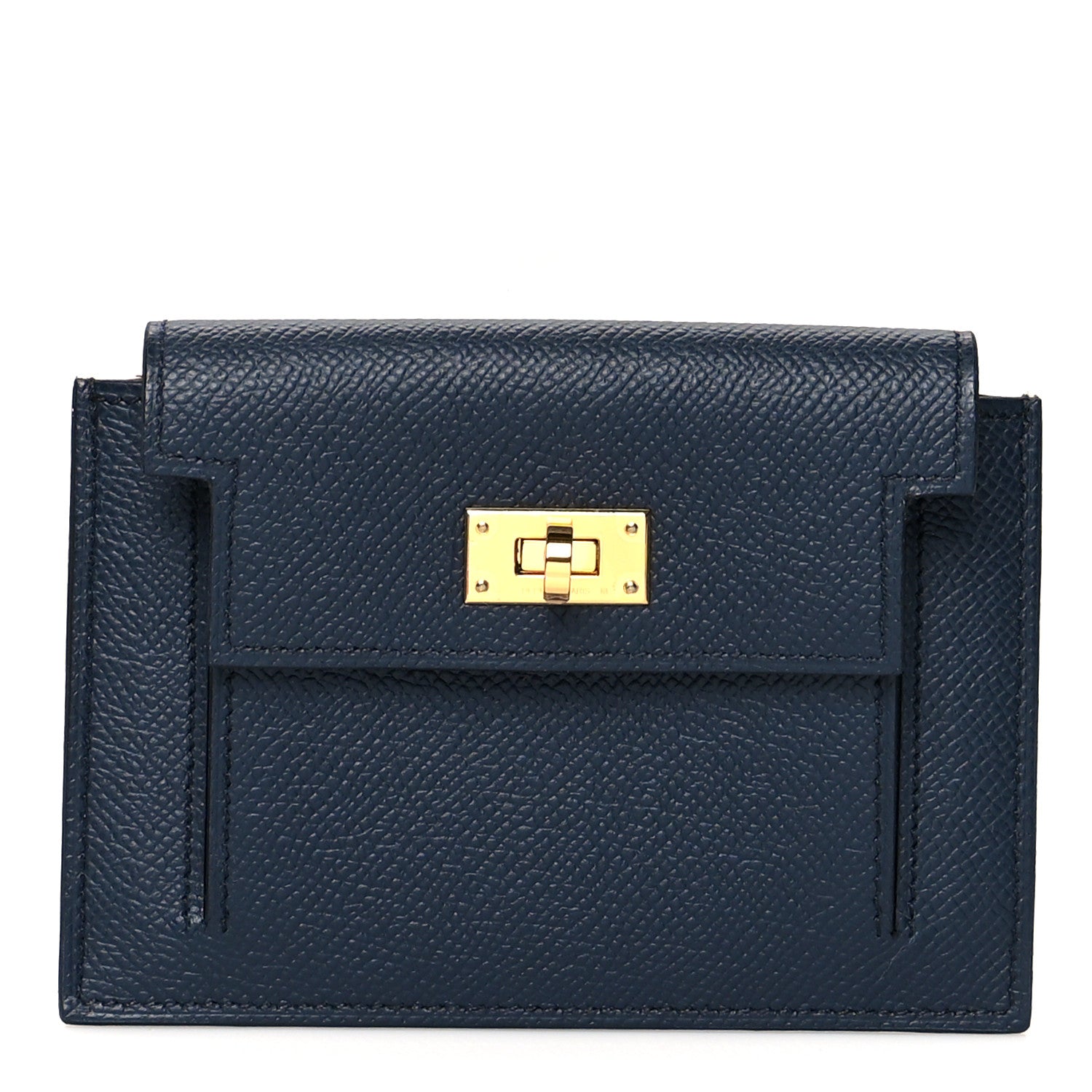 Hermes Epsom Kelly Pocket Compact Wallet Bleu Indigo 1 of 8