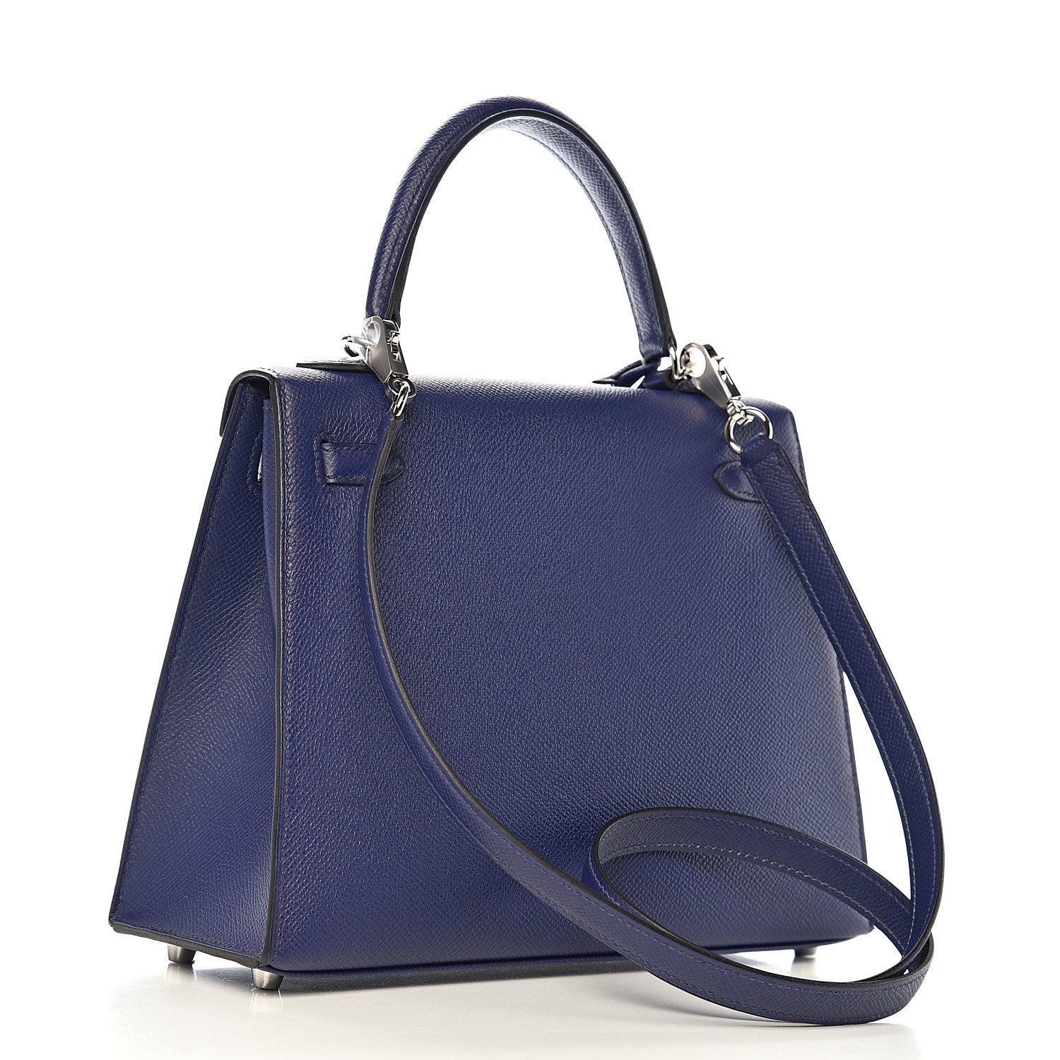 Hermes Epsom Kelly Sellier 25 Bleu Encre 2 of 10