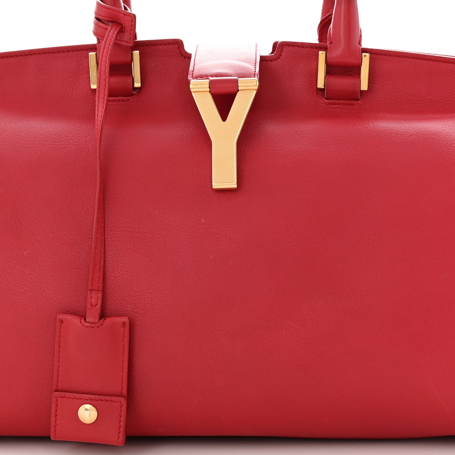 Calfskin Medium Classic Y Cabas Red