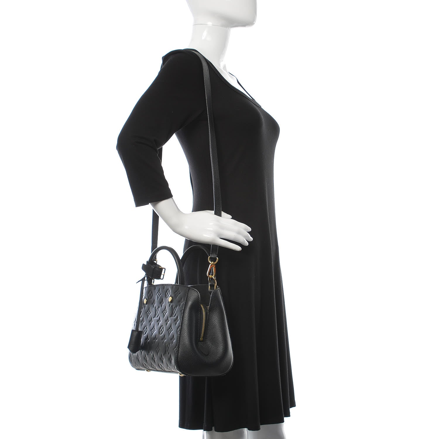 Louis Vuitton Empreinte Montaigne BB Black 2 of 9