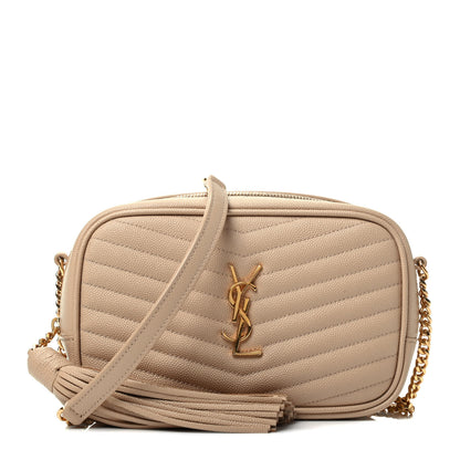 Saint Laurent Grain De Poudre Matelasse Monogram Mini Lou Camera Bag New Powder 1 of 4