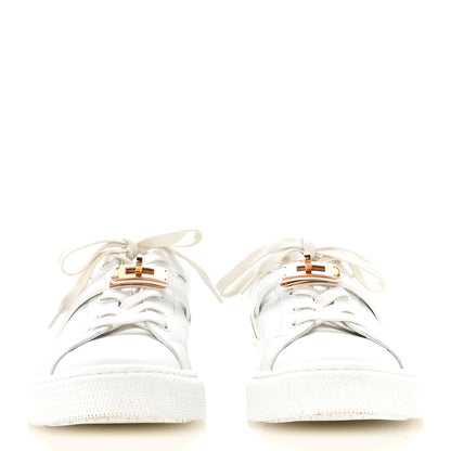 Hermes Calfskin Day Sneakers 39 White 3 of 8