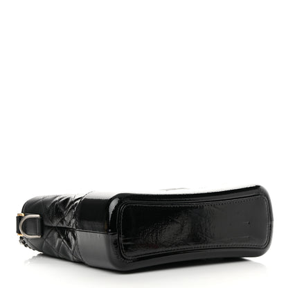 Chanel Patent Goatskin Quilted Medium Gabrielle Hobo Black 4 of 14
