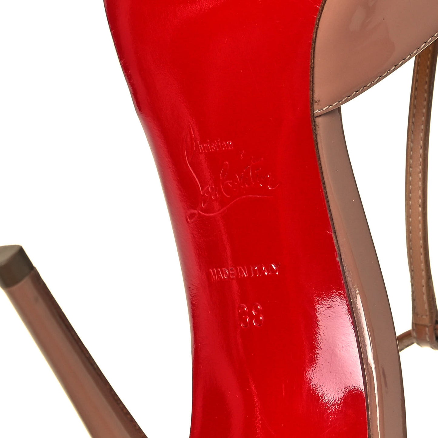 Patent Senora 100 Sandals 38 Nude