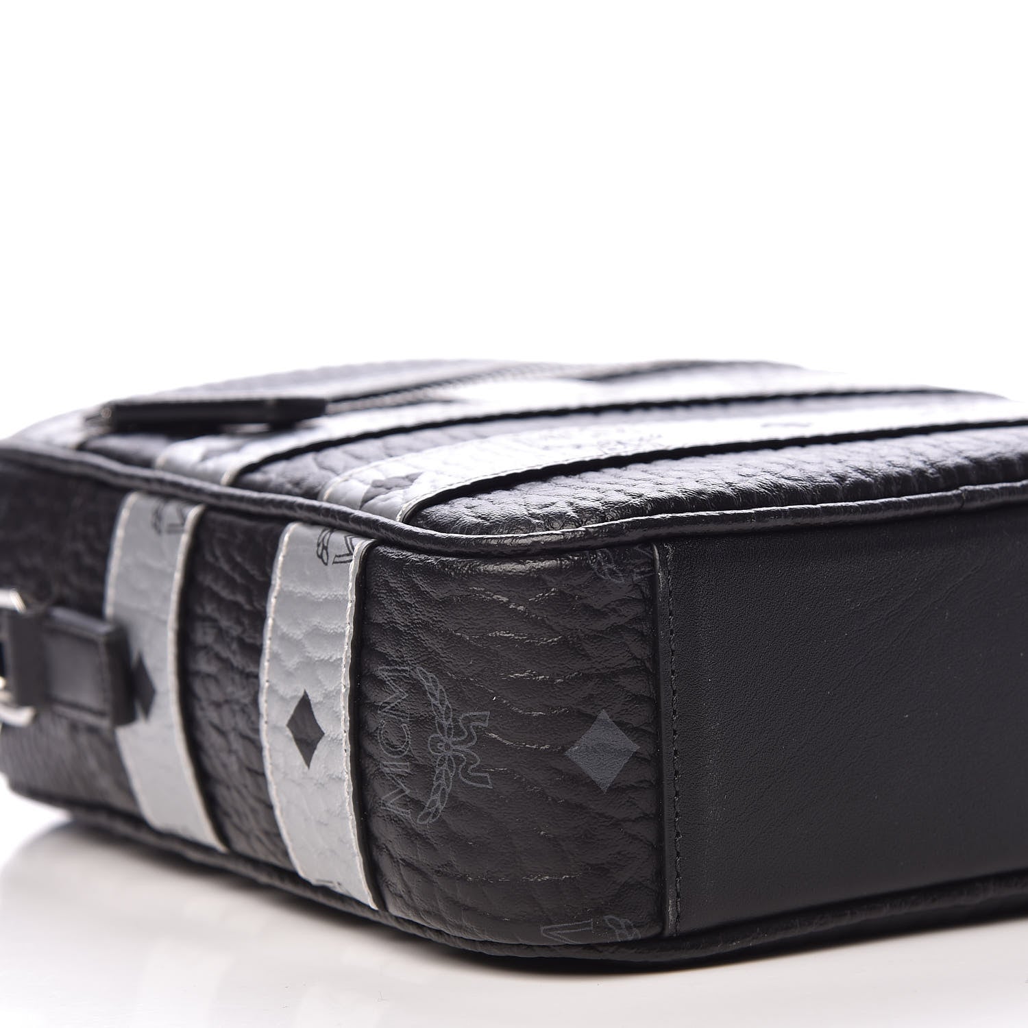 MCM Visetos Spot Crossbody Bag Black 6 of 11