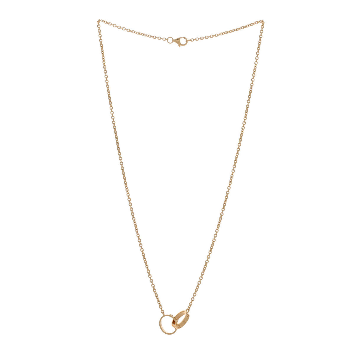 Cartier 18K Yellow Gold Interlocking LOVE Necklace 3 of 6