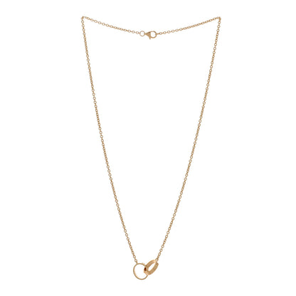 Cartier 18K Yellow Gold Interlocking LOVE Necklace 3 of 6