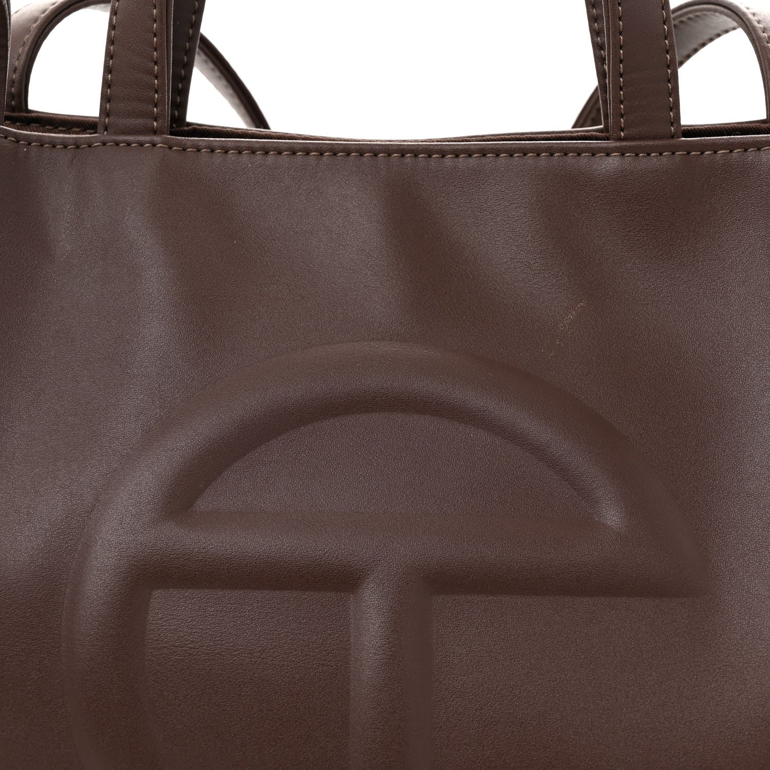 Telfar Vegan Leather Medium Shopping Bag Chocolate 8 of 13