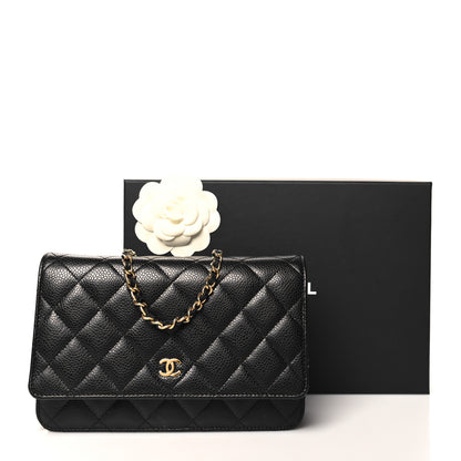 Chanel Caviar Quilted Wallet on Chain WOC Black 13 of 13