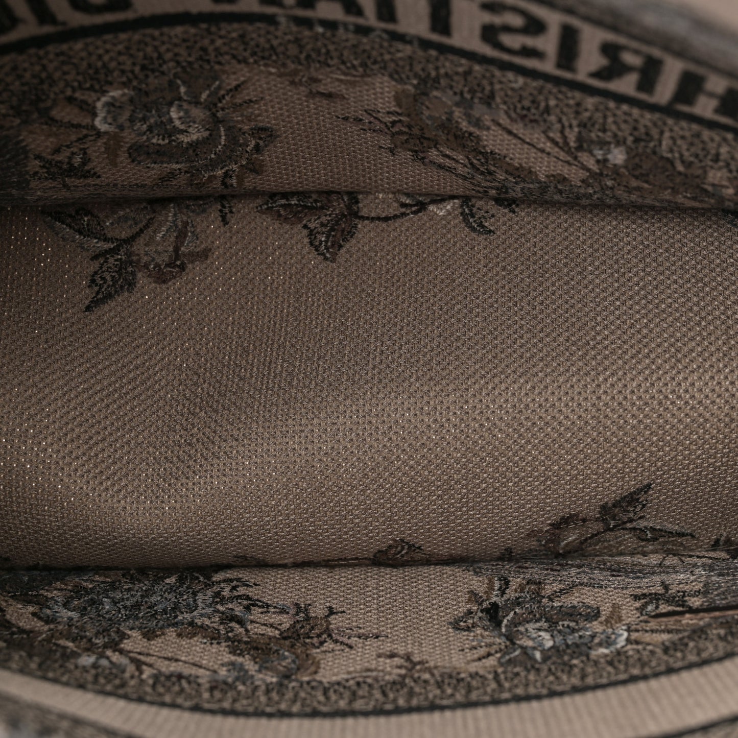 Canvas Embroidered Jardin D'Hiver Medium Book Tote Beige Multicolor
