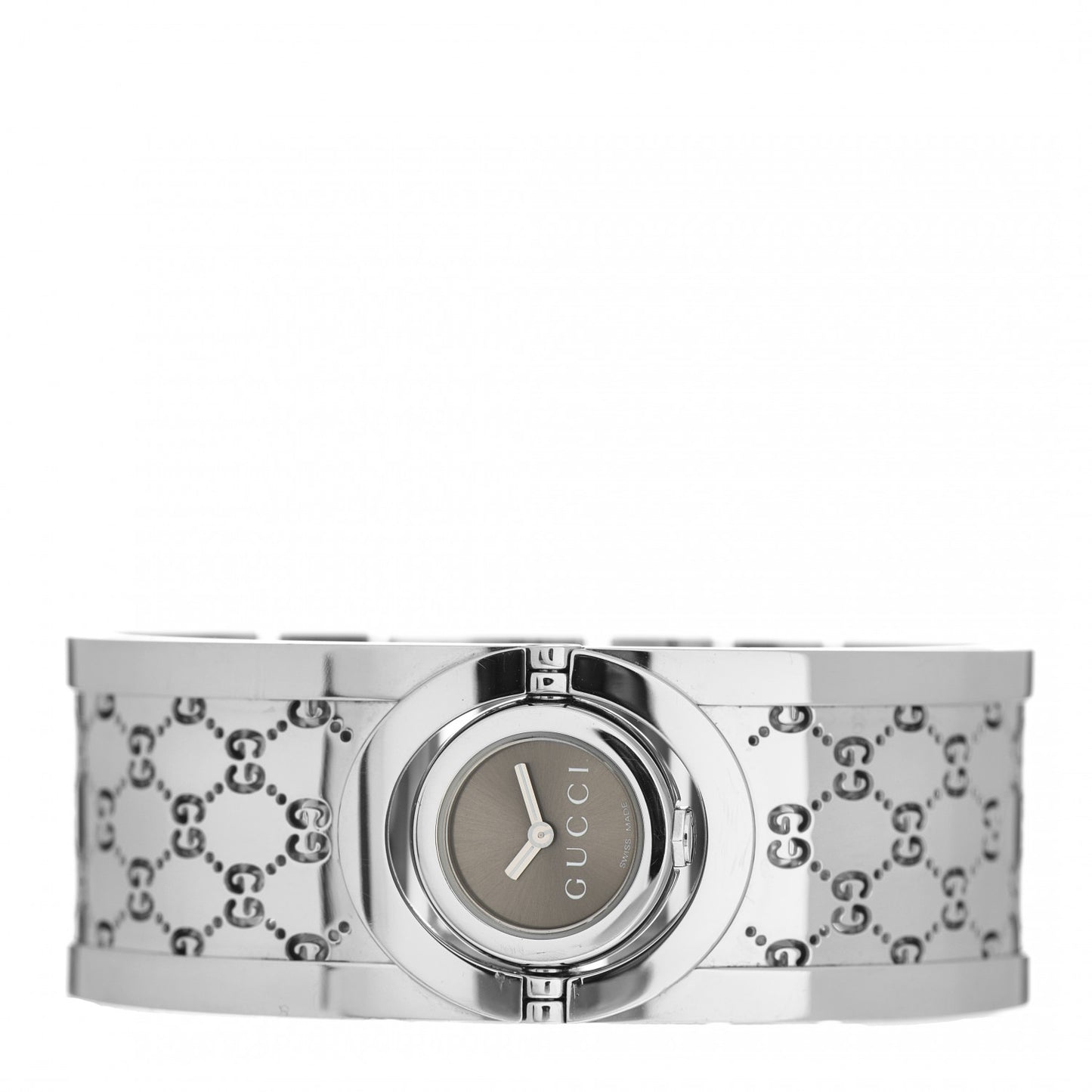 Stainless Steel 23mm Twirl Quartz Watch Brown
