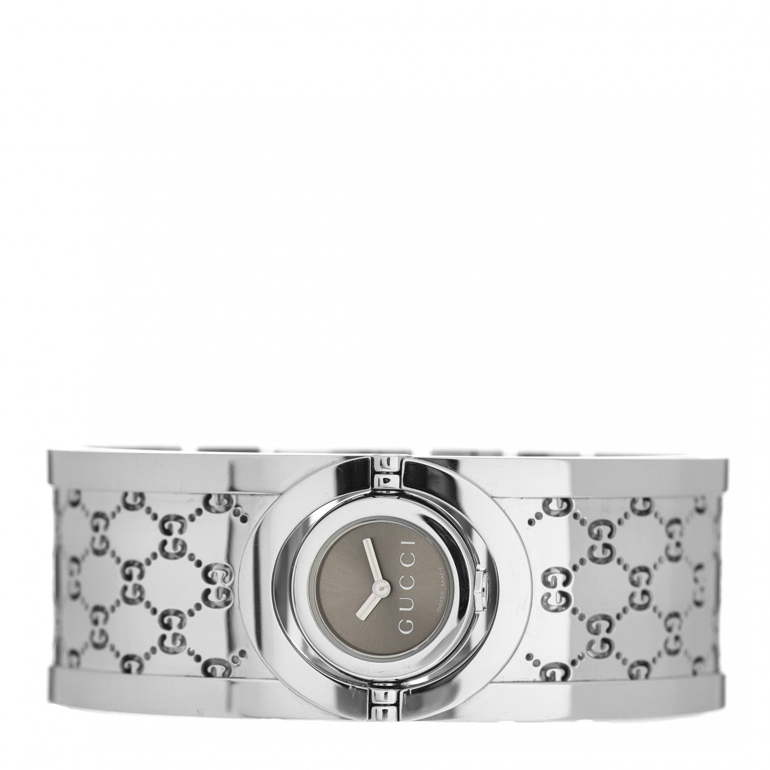 Gucci Stainless Steel 23mm Twirl Quartz Watch Brown 2 of 4