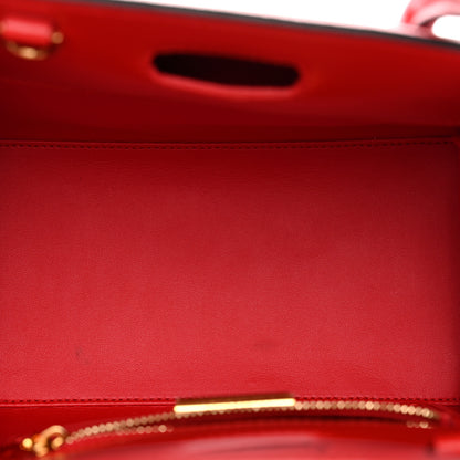Christian Louboutin Calfskin Patent Studded Small Paloma Red 5 of 11
