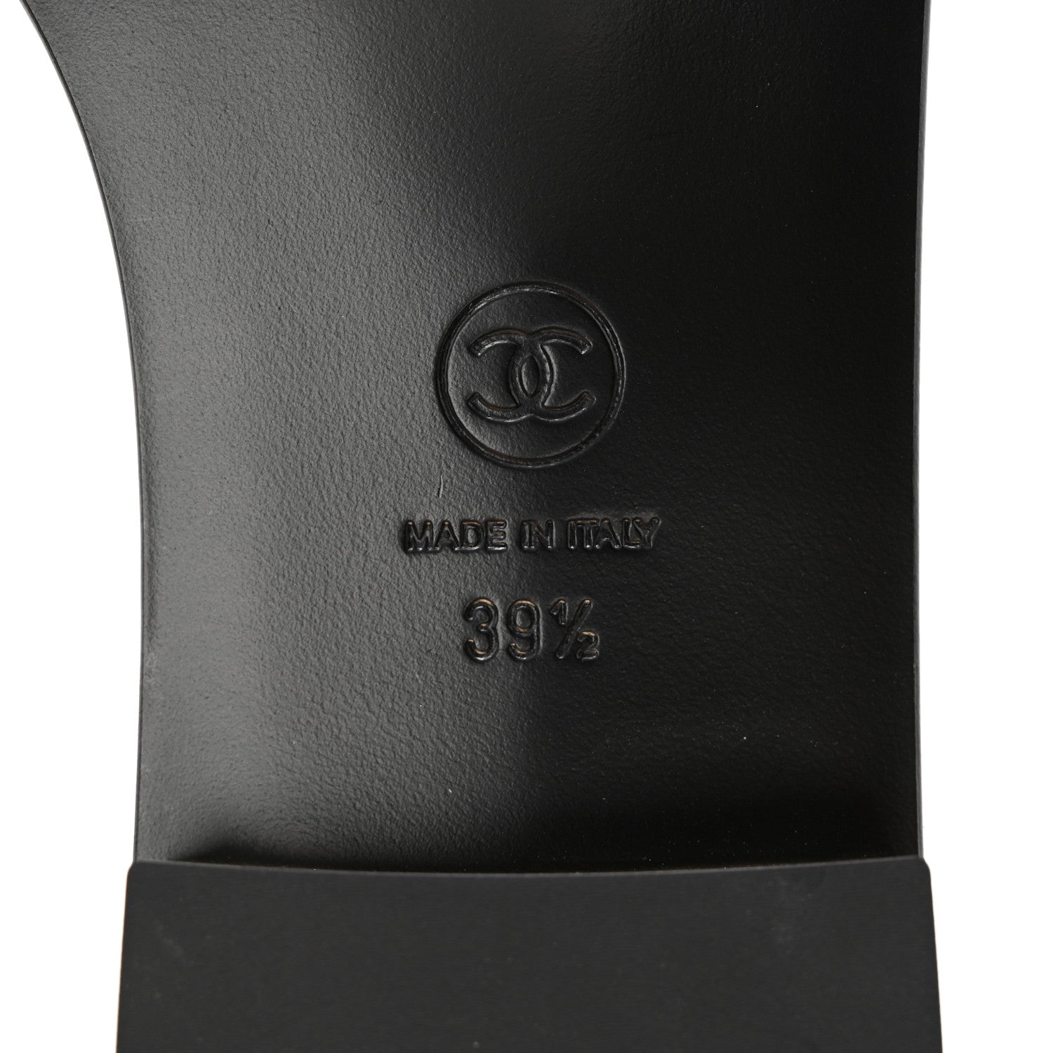 Chanel Patent Calfskin CC Mules 39.5 Black 5 of 8