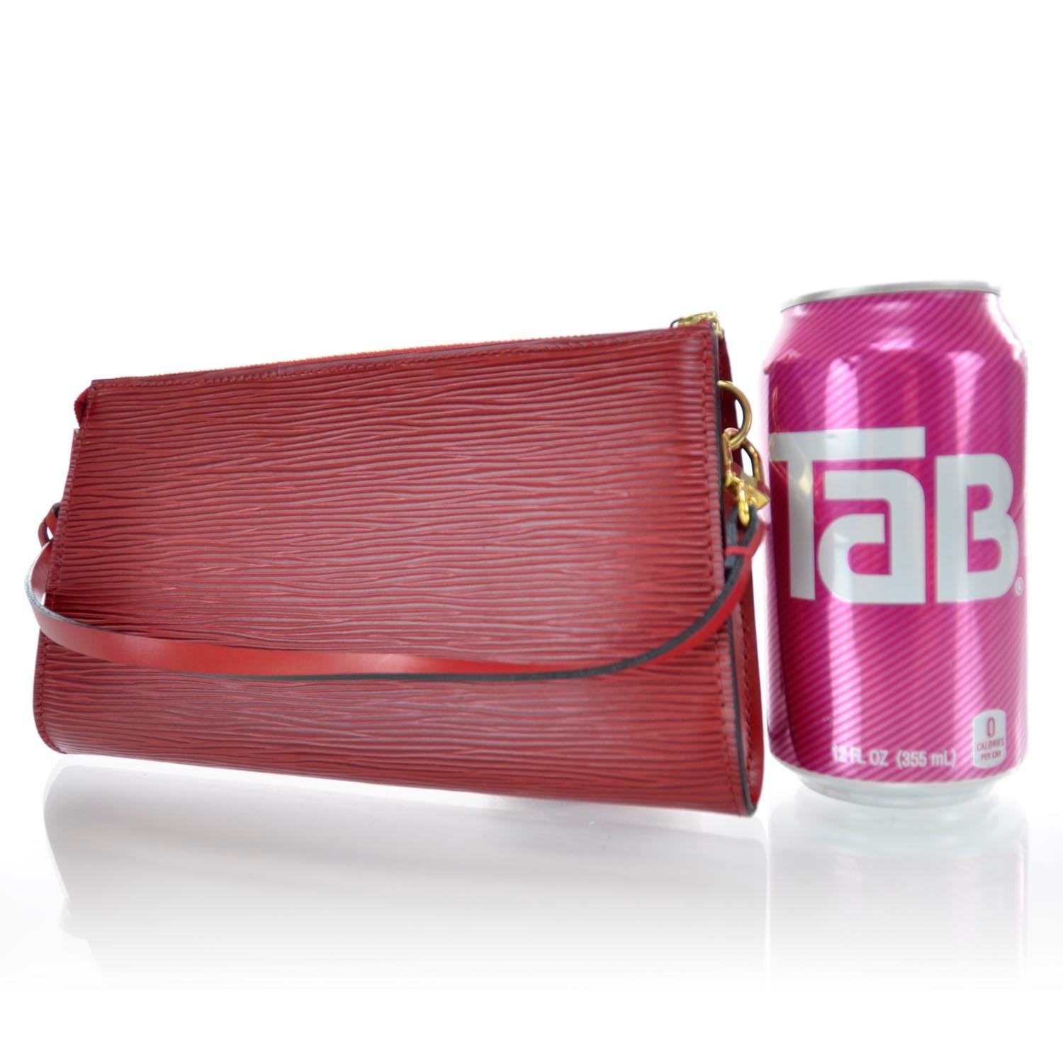 Louis Vuitton Epi Pochette Accessories 21 Red 2 of 7