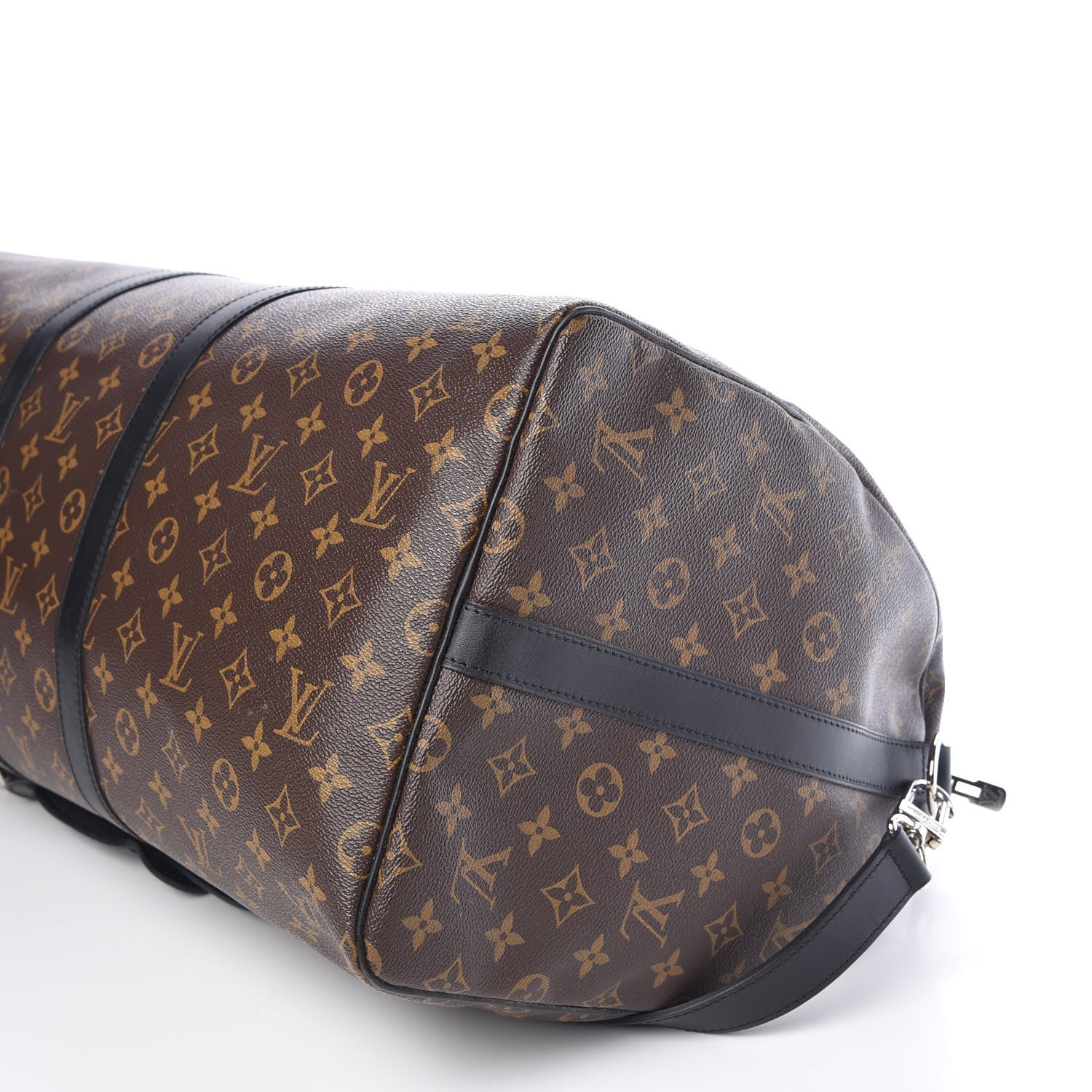 Louis Vuitton Monogram Macassar Keepall Bandouliere 55 10 of 12