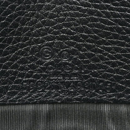 Gucci Pebbled Calfskin Soho Wallet On Chain Black 7 of 12
