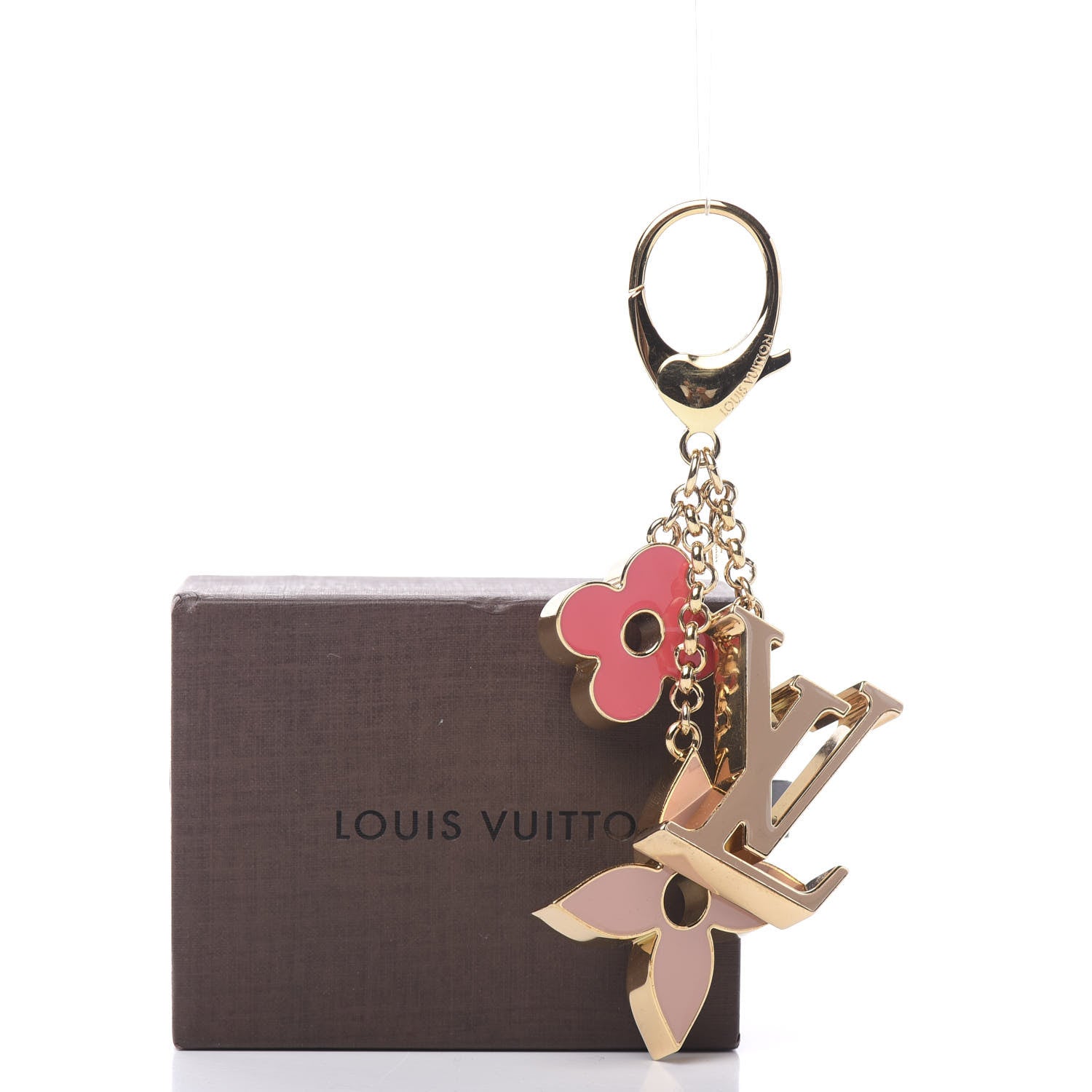 Louis Vuitton Fleur De Monogram Bag Charm Pink 4 of 4