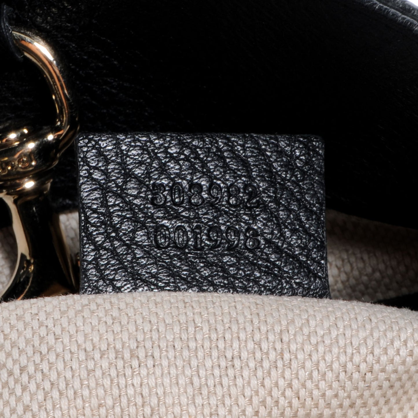 Pebbled Calfskin Medium Soho Chain Shoulder Bag Black