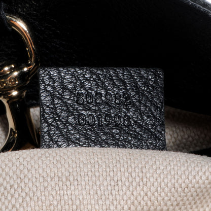 Gucci Pebbled Calfskin Medium Soho Chain Shoulder Bag Black 7 of 7