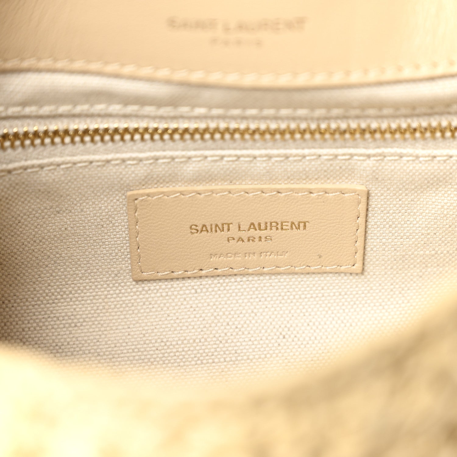 Saint Laurent Raffia Monogram Medium Jamie Natural Avorio 6 of 10