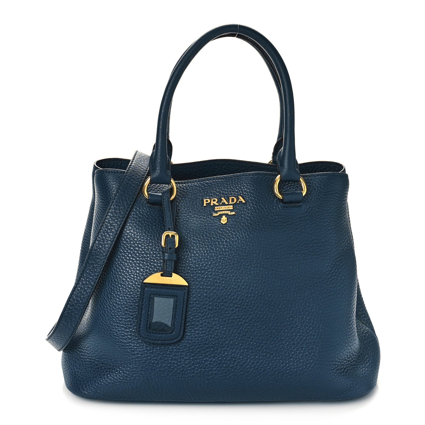 Vitello Daino Top Handle Bag Baltico